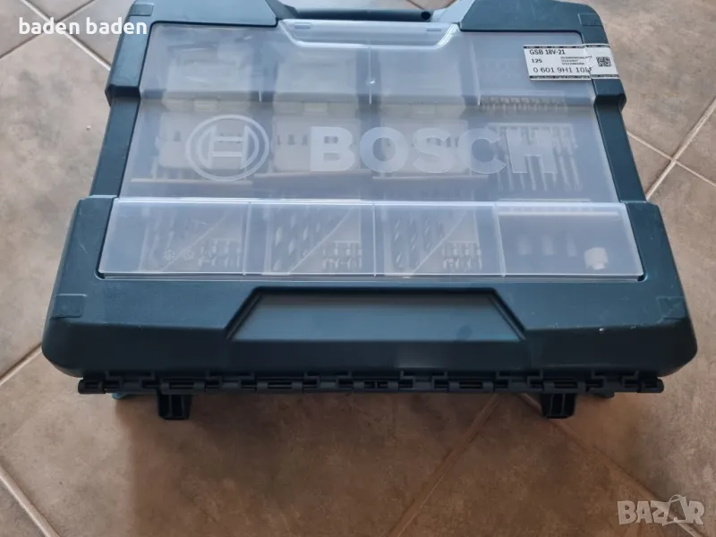 Bosch - куфар за винтоверт с органайзер и накрайници, снимка 1