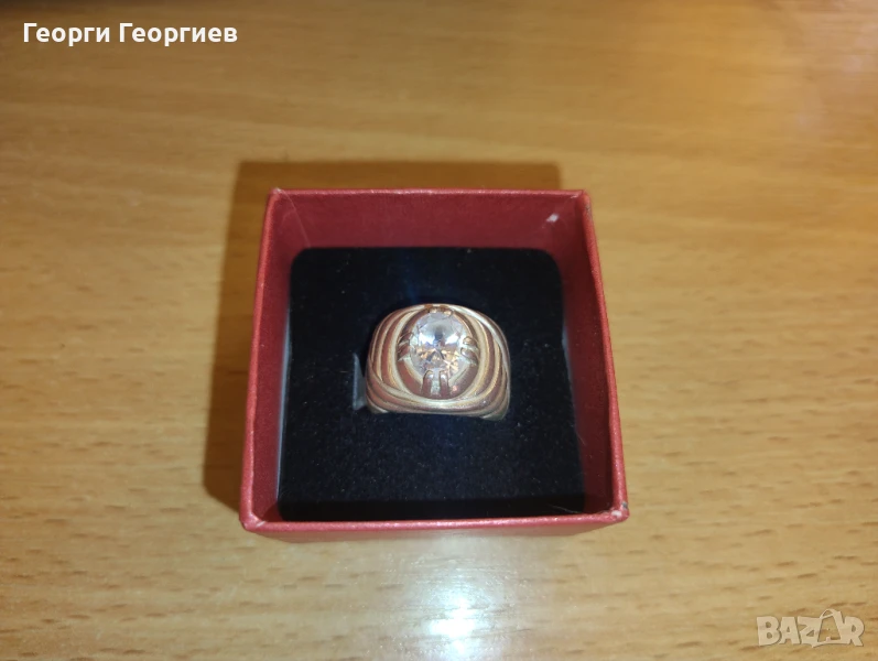 Сребърен пръстен 57 размер ,камък цирконий, снимка 1