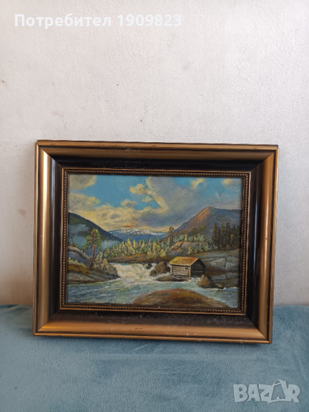 Стара маслена картина , снимка 1