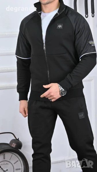 Мъжки спортен екип AX - наличен в Черно и Синьо Материя 100% пaмук, снимка 1