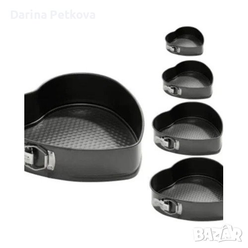 5 тави за печене "Сърце" , снимка 1