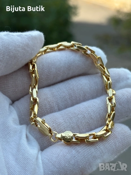 Брутална Златна Гривна от Медицинско злато , снимка 1