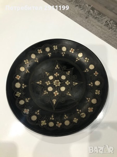 Декоративна метална чиния, снимка 1