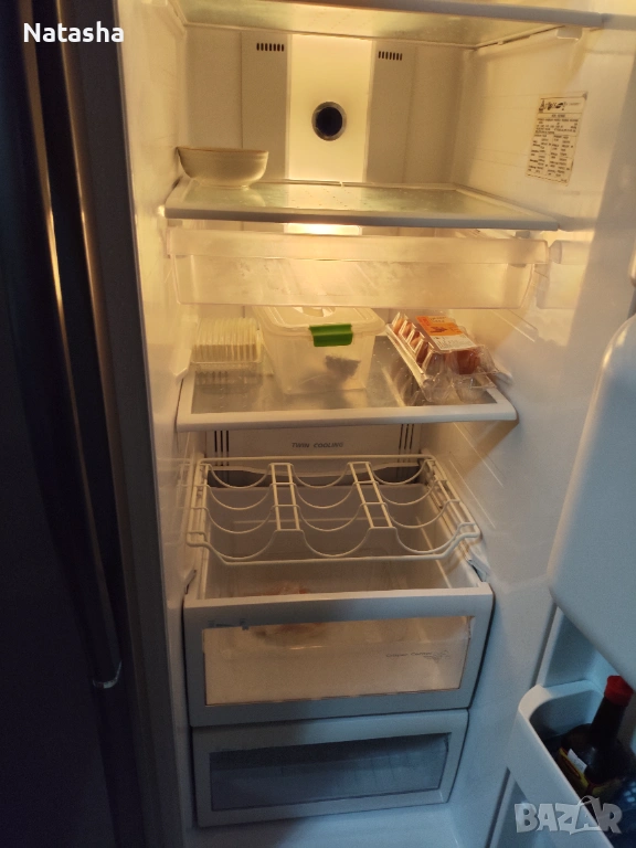 хладилник с фризер , американски тип, снимка 1