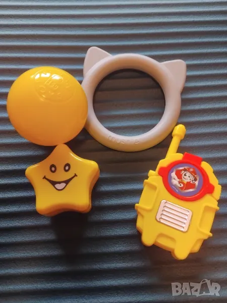 Mushie, paw patrol  и др. играчки за бебе - лот от 4 бр. само за 3 лв. , снимка 1