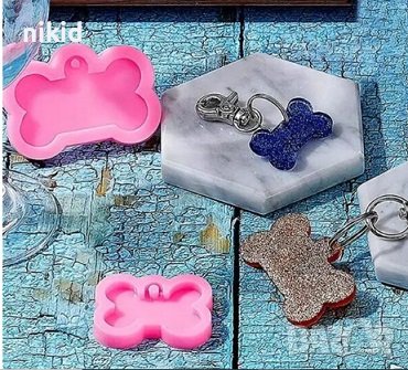  кокал кокалче табела табелка висулка силиконов молд форма фондан шоколад смола гипс ключодържател, снимка 1