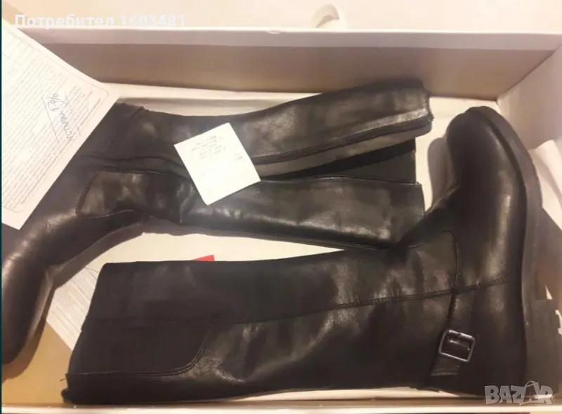 Чисто нови необувани ботуши естествена кожа 37н 130лв, снимка 1