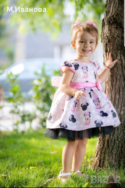 Детска рокля Мини Маус 1,2,3,4,5,6,7,8,9,10 години, снимка 1