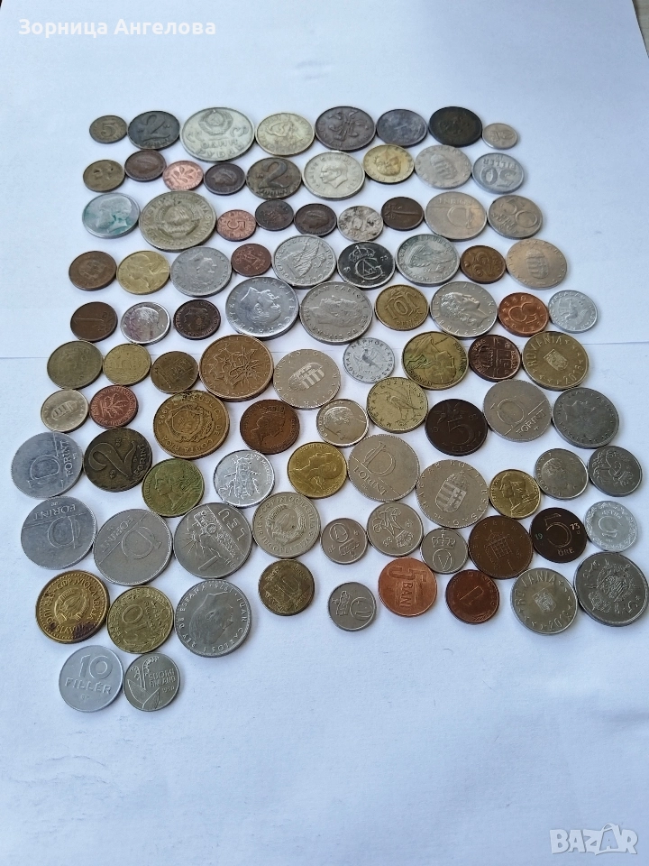 Лот чуждестранни монети 95 броя, снимка 1