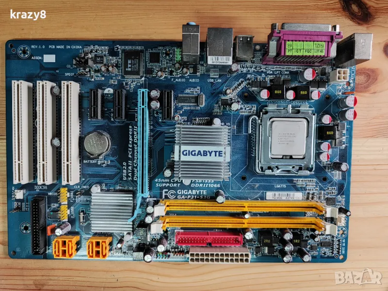 Gigabyte GA-P31-S3G + Intel E2180 + охлаждане, снимка 1