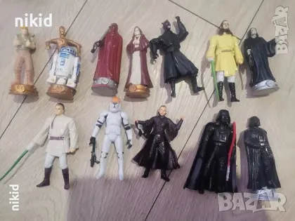 Star Wars Междузвездни войни фигурки пластмасови фигурка на стенд за игра и украса торта топер, снимка 1