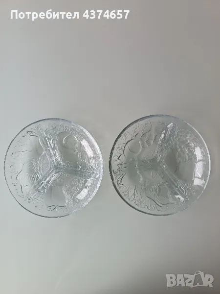 Стъклени чинии за ордьоври, снимка 1