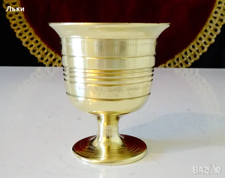 Масивна бронзова чаша,аптекарско хаванче. , снимка 1