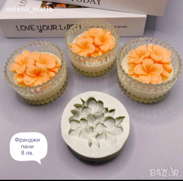 силиконов молд Франджипани, снимка 1