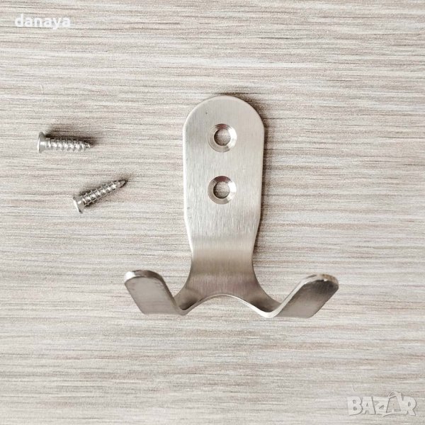4031 Двойна закачалка за монтаж на стена или мебели, снимка 1