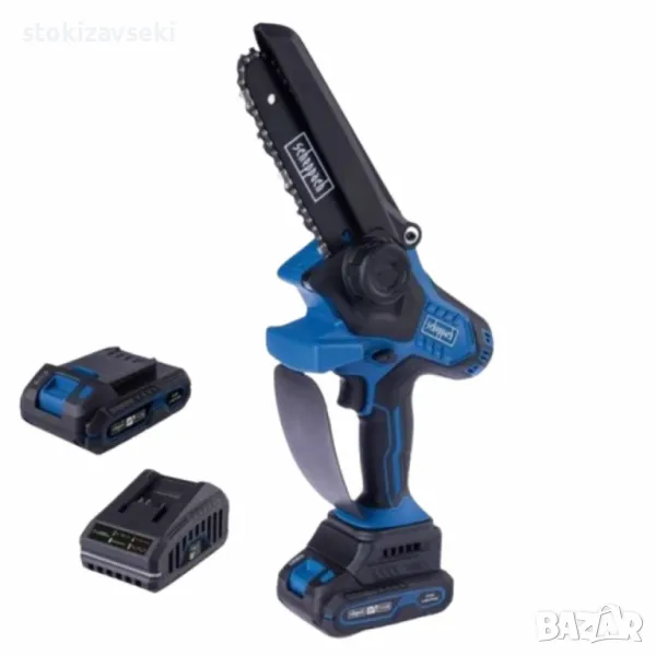 Акумулаторен трион Scheppach BC-PS150-X 6 Zoll 20V, дължина на рязане 150 мм, с батерия и зарядно, снимка 1