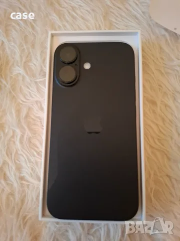 Iphone 16 128GB черен цвят гаранция до 26.08. 2028 на 2цикъла на зареждане като нов