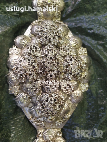 Уникален посребрен колан, снимка 5 - Антикварни и старинни предмети - 54317107