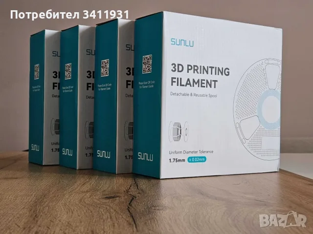 Филамент за 3D притер Sunlu PLA/ ASA / ABS