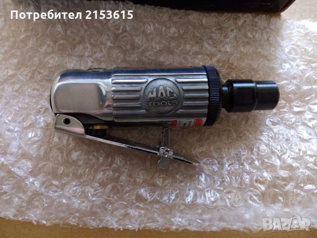 Mac Tools 1/4'' Пневматичен прав шлайф Mini Die Grinder AG14 нов, снимка 2 - Други инструменти - 29546364