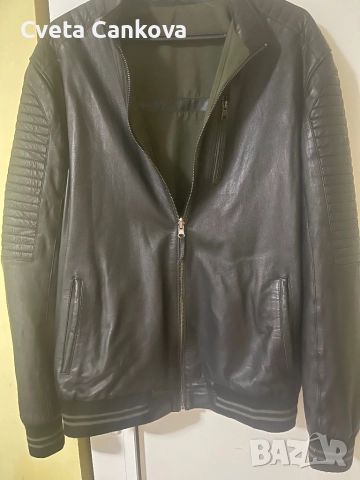 Кожено яке с две лица, снимка 8 - Якета - 51683496