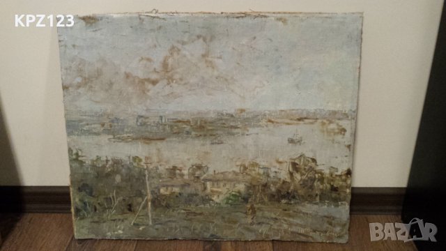 КАРТИНА ПЕЙЗАЖ 90 г. (МАСЛЕНИ БОИ, ПЛАТНО) ТЕНЬО ЖЕЛЕВ, снимка 3 - Картини - 29081437