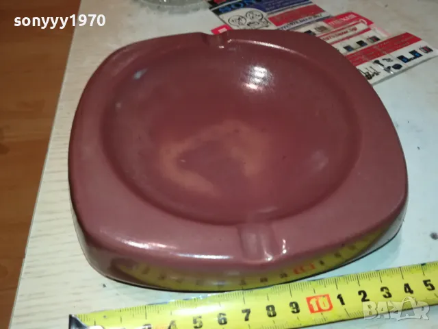 ГОЛЯМ КЕРАМИЧЕН ПЕПЕЛНИК 1405251425, снимка 5 - Антикварни и старинни предмети - 50285808