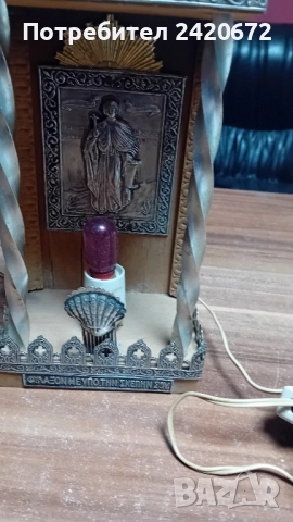 стар домашен иконостас на  около  80год., снимка 5 - Колекции - 52104645