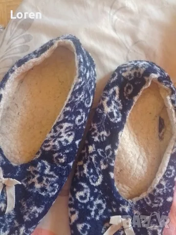 Меки пантофки с 🎀 панделки, снимка 2 - Пантофи - 56439957