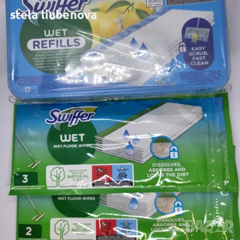 НОВИ Оригинални комплекти и кърпи за под Swiffer Sweeper по избор, снимка 5 - Мопове, кофи, четки и метли - 55952825