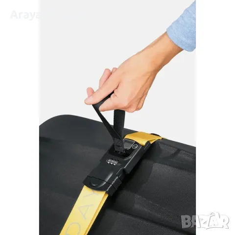 TCHIBO 3 в 1 каишка за куфар, жълто-черна