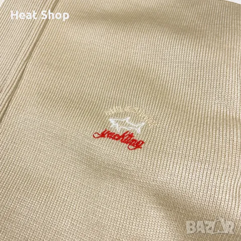 Мъжко плетено яке Paul & Shark Detachable Sleeves Wool Knitted Jacket, снимка 3 - Якета - 49388176