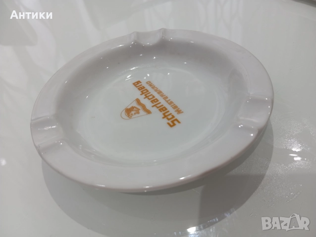 Порцеланов стар пепелник маркиран, снимка 10 - Други - 52496315