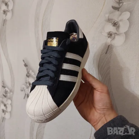 маратонки / кецове  Adidas Superstar 80s номер 38 велур, снимка 4 - Маратонки - 47918459