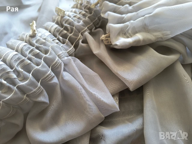 Тънко перде / завеса два броя , снимка 3 - Пердета и завеси - 51027068