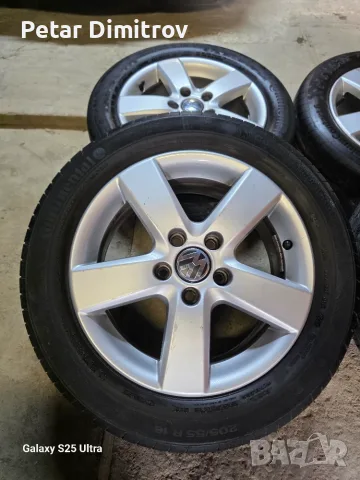 Джанти с гуми 5×112/16 цола vw golf pasat sharan , снимка 3 - Гуми и джанти - 56250467