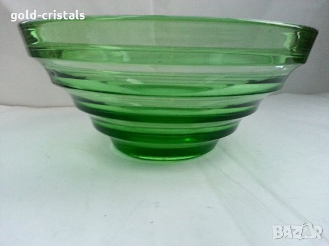 Стъклена купа фруктиера, снимка 5 - Антикварни и старинни предмети - 34978789