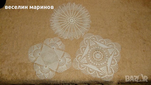 Каренца и покривки за маса плетени на една кука, снимка 4 - Покривки за маси - 31802966