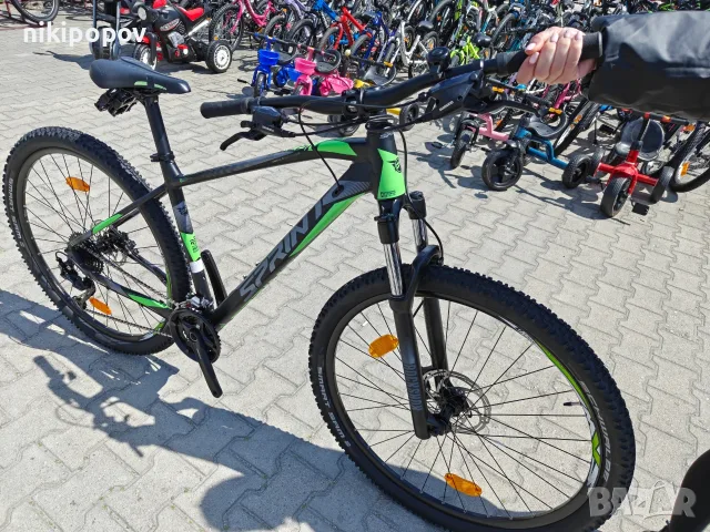 Промо велосипед 29" Sprint APOLON черен/зелен, снимка 4 - Велосипеди - 56079867