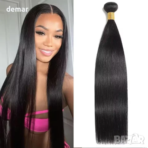 Falaimei прав сноп човешка коса 56 см, 100% необработена бразилска права коса сноп 12A