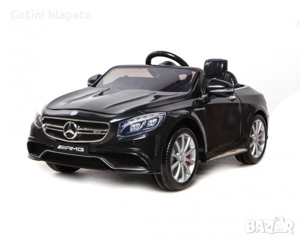 Акумулаторна кола Licensed Mercedes S 63 AMG Black SP, снимка 3 - Детски велосипеди, триколки и коли - 37661684
