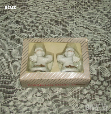 Порцеланови свещници, ангелчета, сет 2 бр., снимка 6 - Декорация за дома - 52595294