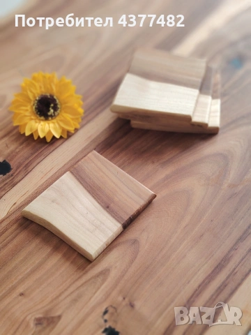 Подложки за чаши от масивно дърво и епоксидна , снимка 6 - Чаши - 53880097
