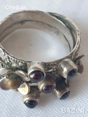 Сребърен пръстен, снимка 5 - Пръстени - 54266328