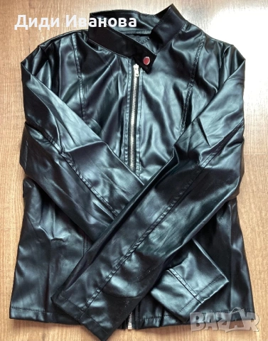 Дамско кожено якенце, снимка 2 - Якета - 54267136