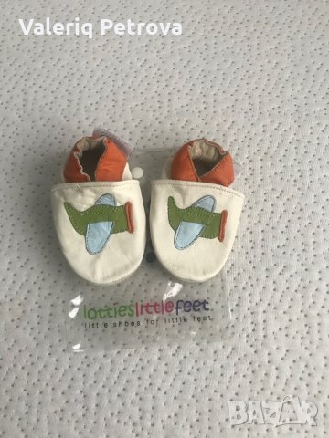 Бебешки буйки естествена кожа, самолет, снимка 3 - Бебешки обувки - 31033993