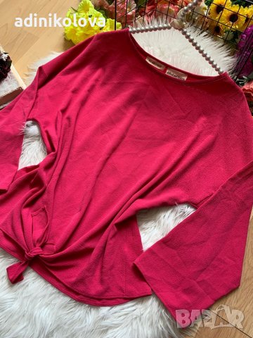 Цикламена блуза, снимка 2 - Блузи с дълъг ръкав и пуловери - 36686853
