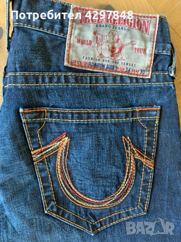 True Religion Rainbow Bobby дънки, размер W34/L33, снимка 2 - Дънки - 52504295