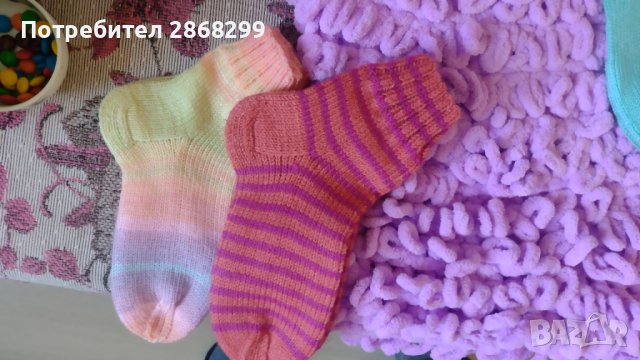 НОВИ Ръчно плетени чорапи, снимка 4 - Мъжки чорапи - 42664790