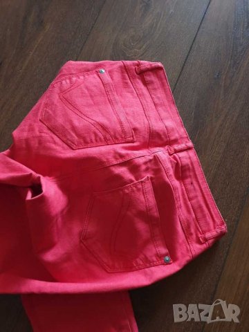 Червени дънки, снимка 5 - Панталони - 29131139